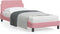 vidaXL - Bedframe - met - hoofdeinde - zonder - matras - 90x200 - cm - fluweel - roze