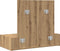 vidaXL - Wandhanger - Kaptafel - Artisan - Eiken - 83x40x70 - cm