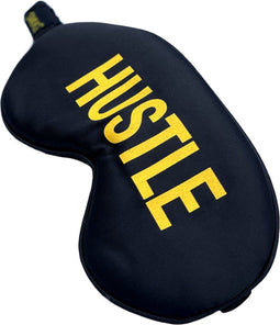 SMUG Slaapmasker - 100% Verduisterend - Verstelbaar Oogmasker in Satijn - Hustle Print