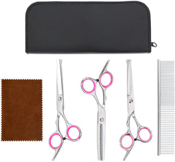 vidaXL - 4-delige - Hondentrimset - roestvrij - staal