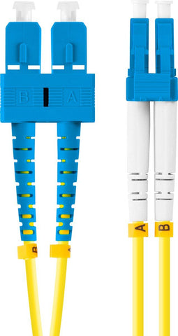 Lanberg FO-SULU-SD11-0010-YE InfiniBand en Glasvezelkabel 1 m SC LC Geel