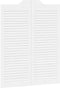 vidaXL - Draaideuren - louvredesign - 1-paar - 100x80 - cm - wit