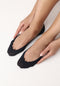 Oroblu Solange - Kousenvoetje - Anti-slip en antibacterieel - Zwart