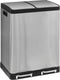 5Five Afvalemmer Ariane - Metaal 30L+30L - Inox