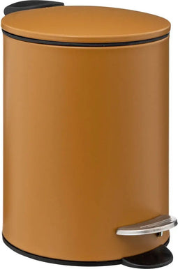 5Five Afvalemmer Stijlvol & Compact - Softclose - 3L - Cognac