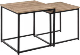 5Five Aliaj Bijzettafel set van 2 stuks - 45x45x45cm - Beige