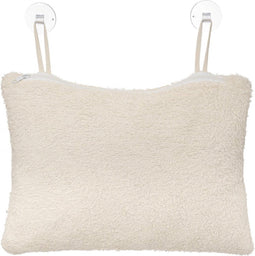 5Five Badkussen - Afneembare en machine wasbare hoes en 2 zuignappen - 33x23x11cm - Beige