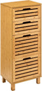 5Five® Bamboe Kast met 4 Lades - Naturel - 30x40x97,5 cm