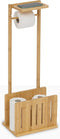 5Five Bamboe Toiletpapierhouder met reservehouder tot 6 rollen - 31x21x82cm - Beige