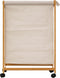 5Five Bamboe Wasmand op wieltjes 52L - 55x28x80cm - Beige