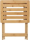 5Five - Bijzettafel opvouwbaar - bamboe hout - L39 x B33 x H44 cm