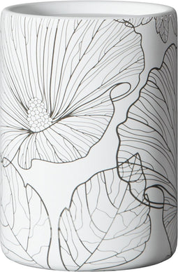 5Five Black Flora Bekertje Ø8xH10cm - Multi