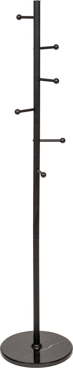 5Five Blackmarble kapstok met 6 metalen stangen - Ø37xH173cm - Zwart