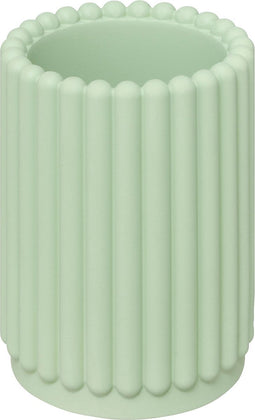 5Five Bonbon Tandenborstelhouder - Geribbeld - Ø8xH11cm - Groen