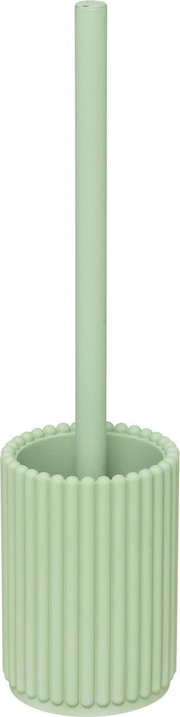 5Five Bonbon Toiletborstel in houder - Geribbeld - Ø9xH37cm - Groen