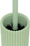 5Five Bonbon Toiletborstel in houder - Geribbeld - Ø9xH37cm - Groen