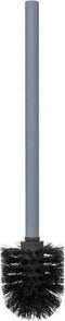 5Five Bonbon Toiletborstel in houder - Geribbeld - Ø9xH37cm - Grijsblauw