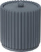 5Five Bonbon Wattenhouder - Geribbeld - Ø10xH11cm - Grijsblauw