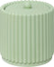 5Five Bonbon Wattenhouder - Geribbeld - Ø10xH11cm - Groen
