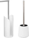5Five Cocoon Flexibele toilethouder + toiletborstel - Wit