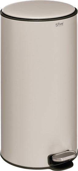 5Five Delta Afvalemmer - Soft close - Antigeur actief koolstoffilter - Uitneembare emmer - 30L - Klei