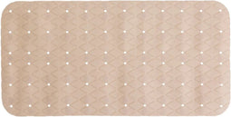 5Five Douche/bad anti-slip mat badkamer - pvc - beige - 70 x 35 cm - met zuignappen