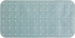 5Five Douche/bad anti-slip mat badkamer - pvc - ijsblauw - 70 x 35 cm - met zuignappen