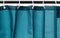 5Five Douchegordijn - petrol blauw - polyester - 180 x 200 cm - inclusief ringen - Voor bad en douche