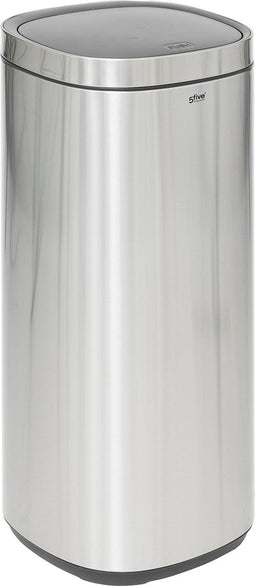 5Five Drukknop Afvalemmer - Soft close - 50L - Grijs