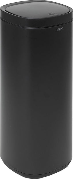 5Five Drukknop Afvalemmer - Soft close - 50L - Zwart