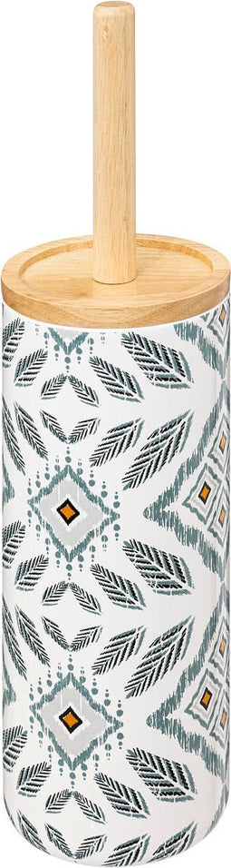 5Five Hapache Toiletborstel in houder Ø11xH38cm - Groen multi