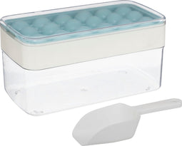 5Five IJsblokjesvorm 18 ijsblokken met 2L doos en schep - Blauw