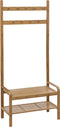 5Five - Kapstok - Schoenenrek - 9 haken - Dubbele kapstokhaken - Bamboe