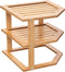 5Five keukenrek/opbergrek/aanrecht organizer - 26 x 23 x 26 cm - bamboe hout