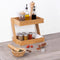 5Five keukenrek/opbergrek/aanrecht organizer - 32 x 23 x 26 cm - bamboe hout
