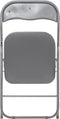 5Five Klapstoel met pvc zitting - grijs - 44 x 48 x 79 cm - metaal - Bijzet stoelen - Inklapbaar