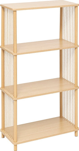 5Five Kord Boekenrek 4 niveau's - 60x30x110cm - Beige