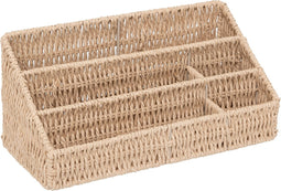 5Five Kord Bureau-organizer van geweven papier - 33x15x15cm - Beige