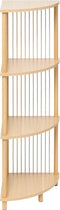 5Five Kord Hoekboekenrek 4 niveau's - 34x34x110cm - Beige