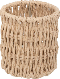 5Five Kord Pennenhouder van geweven papier - Ø10xH10cm - Beige