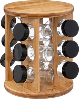 5Five Kruidenrek bamboe - 12 Potjes