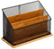 5Five lectuurbak/tijdschriftcassette mesh - 29 x 14 x 20 cm - bamboe hout