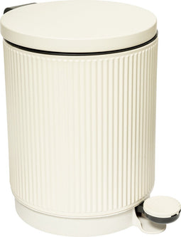 5Five Onyx Afvalemmer - Soft close - Uitneembare emmer - 5L - Linnen