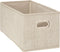 5Five Opbergmand/kastmand beige - linnen - 29 liter - 31 x 31 x 31 cm - Opbergbox - Vakkenkast manden