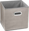 5Five Opbergmand/kastmand beige - linnen - 29 liter - 31 x 31 x 31 cm - Opbergbox - Vakkenkast manden