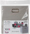 5Five Opbergmand/kastmand grijs - linnen - 29 liter - 31 x 31 x 31 cm - Opbergbox - Vakkenkast manden