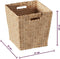 5Five Opbergmand van riet - 29 liter - lichtbruin - gevlochten - 31 x 31 x 31 cm - nestbaar