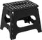 5Five Opvouwbaar trapje / opstapje - Kunststof - H27 CM - Zwart