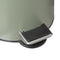 5Five Pedaalemmer - softclose - 3L - kakigroen - D17 x H24 cm - prullenbak voor badkamer