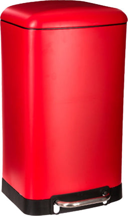 5Five Pedaalemmer vuilbak - rood - 30 L - 34 x 32 x 61 cm
